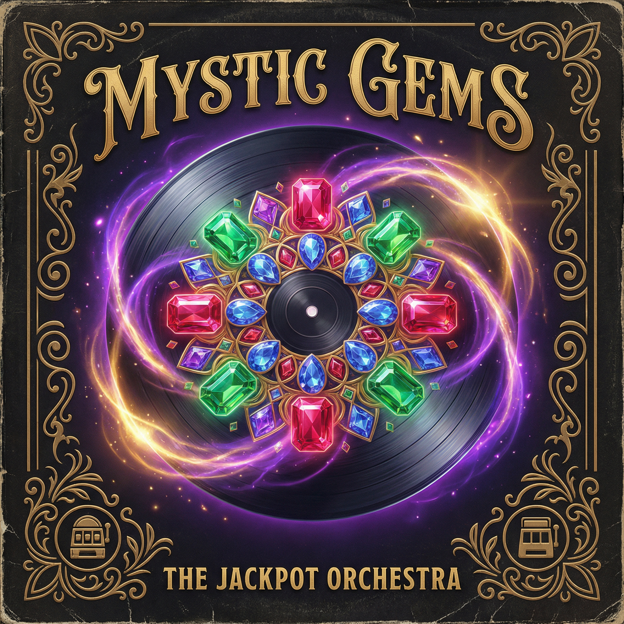 神秘宝石 - 五龙捕鱼 热门老虎机游戏唱片封面